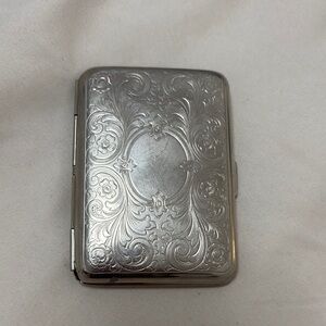 Elegant Silver Engraved Case